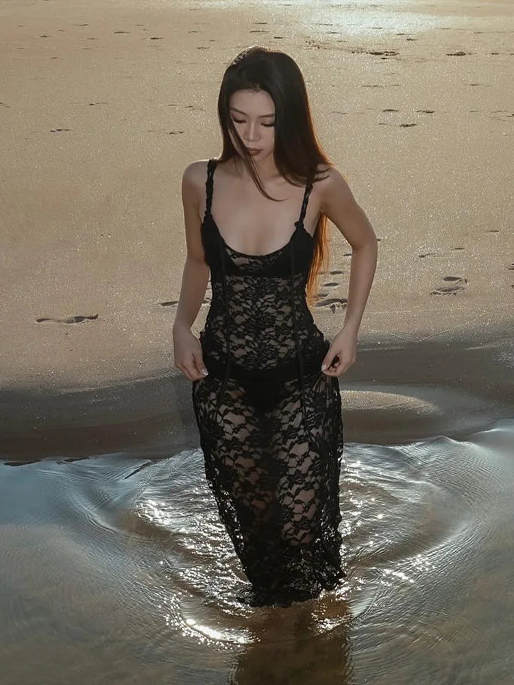 Vintage Lace Collection- BodyCon Maxi Dress