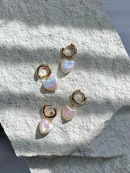 Freshwater Baroque Heart Pearl Dangle Earring