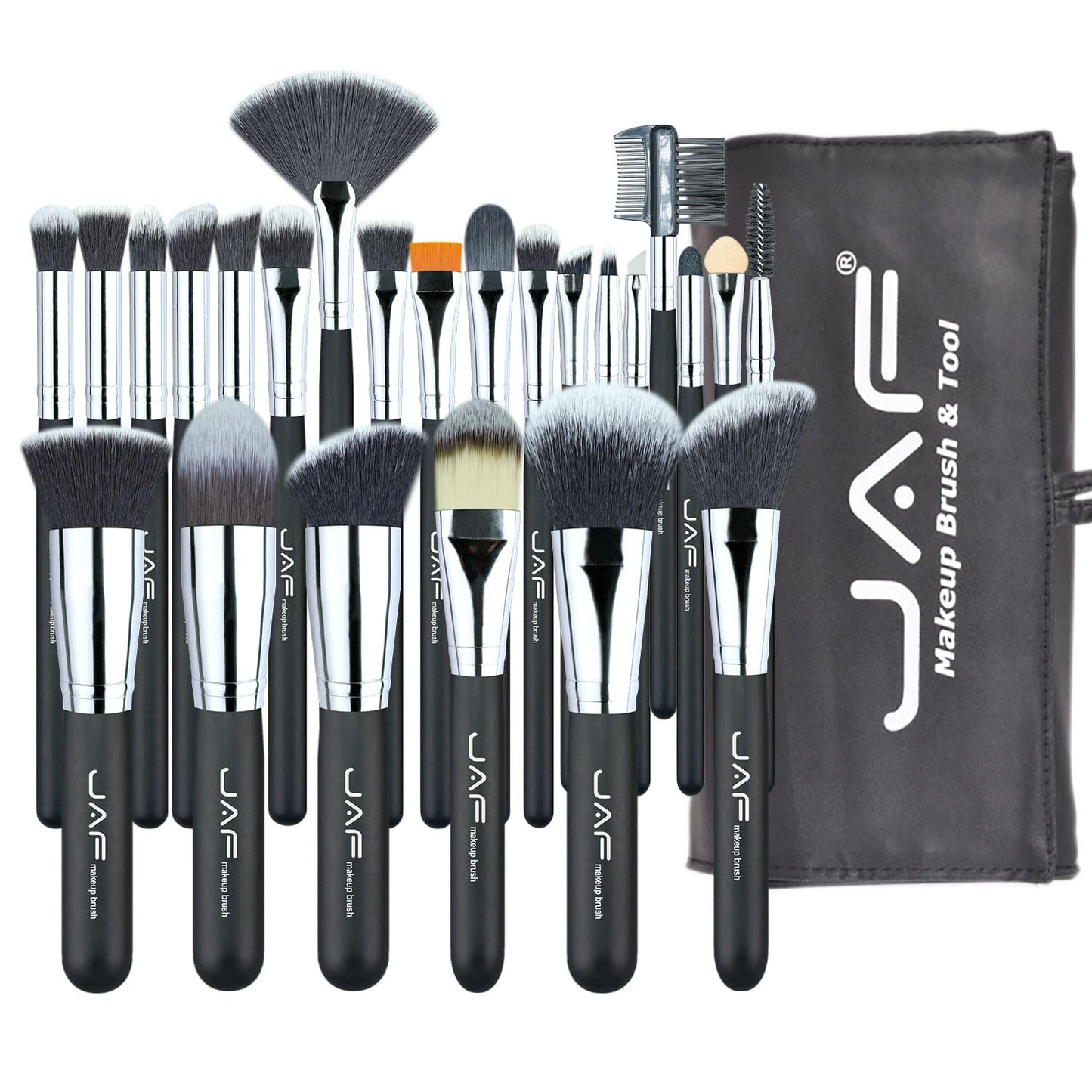 Makeup Brush Set Professional 24 Pcs Synthetic Make up Brushes with Case Bag