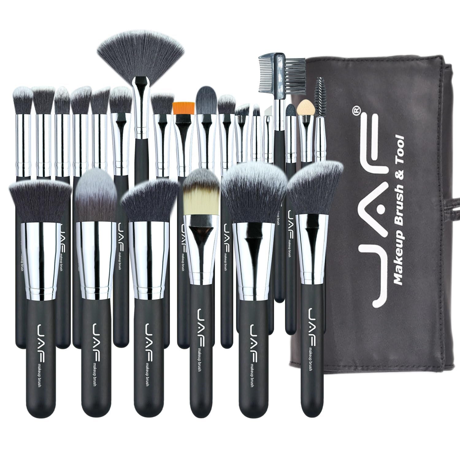 Makeup Brush Set Professional 24 Pcs Synthetic Make up Brushes with Case Bag