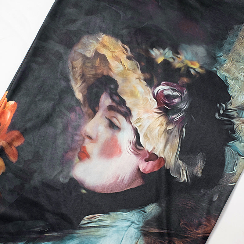 Y2K Grunge Collection- Vintage Paint Maxi Skirt Set