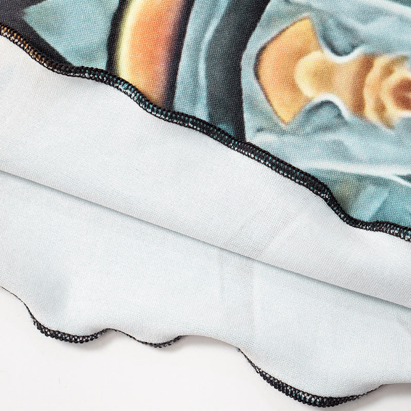 Y2K Grunge Collection- Vintage Paint Maxi Skirt Set