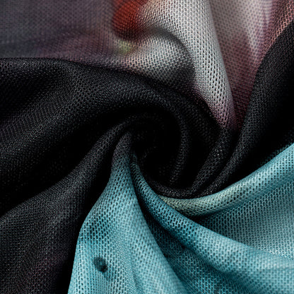 Y2K Grunge Collection- Vintage Paint Maxi Skirt Set