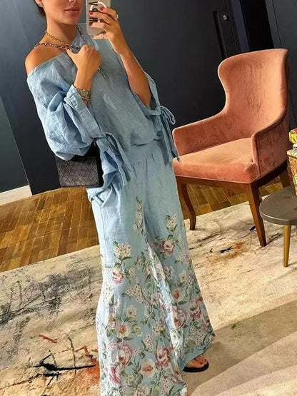 Classics Collection- Off the Shoulder Floral Set