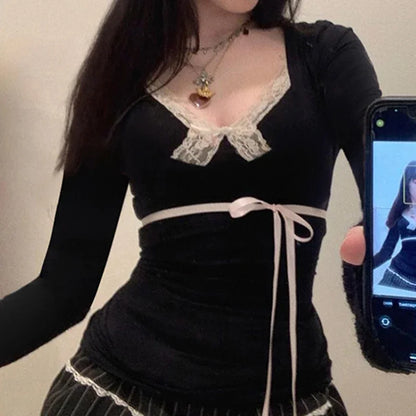 Vintage Lace Collection-Lace Ribbon Top