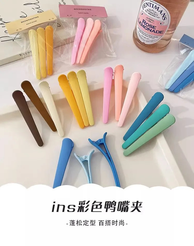 MOONBIFFY Non-Marking Hair Clips – Perfect for Side Bangs, Makeup, and Hair Care