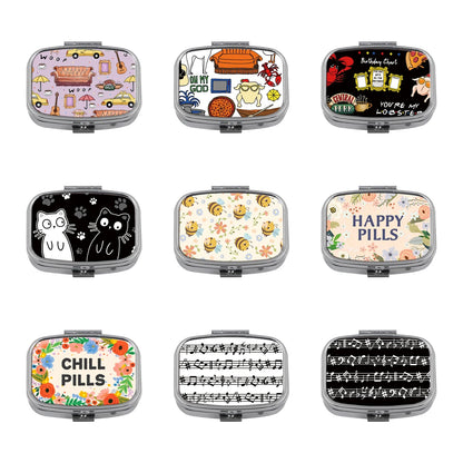 Friends TV Show Cartoon Portable Pill Box