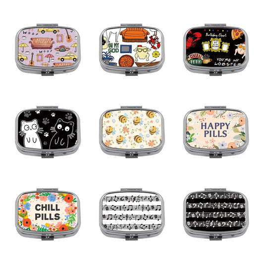Friends TV Show Cartoon Portable Pill Box