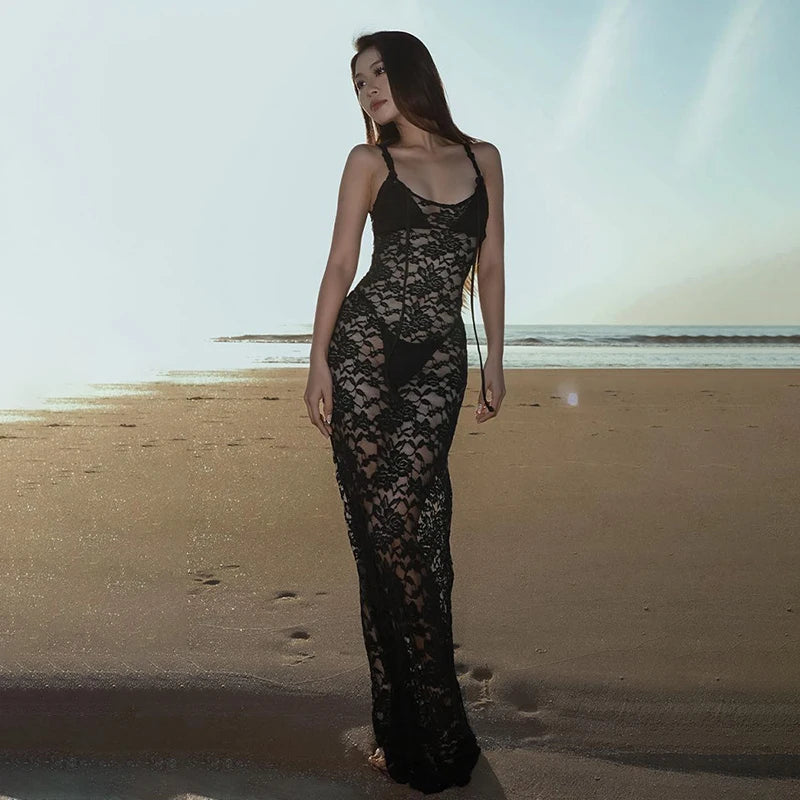 Vintage Lace Collection- BodyCon Maxi Dress