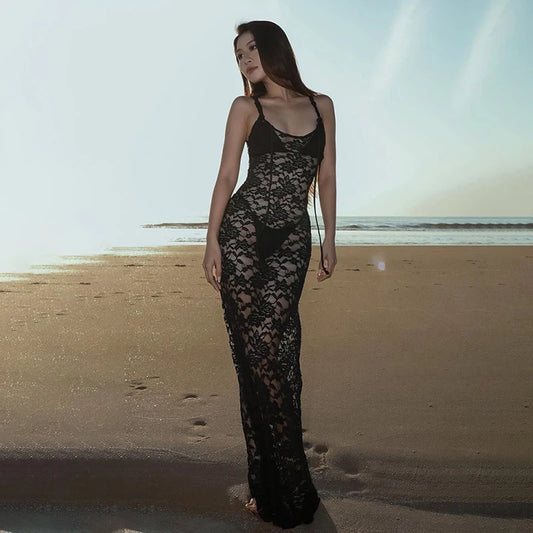 Vintage Lace Collection- BodyCon Maxi Dress