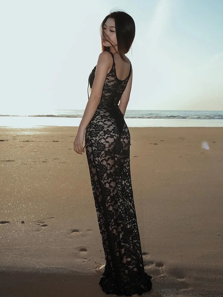 Vintage Lace Collection- BodyCon Maxi Dress