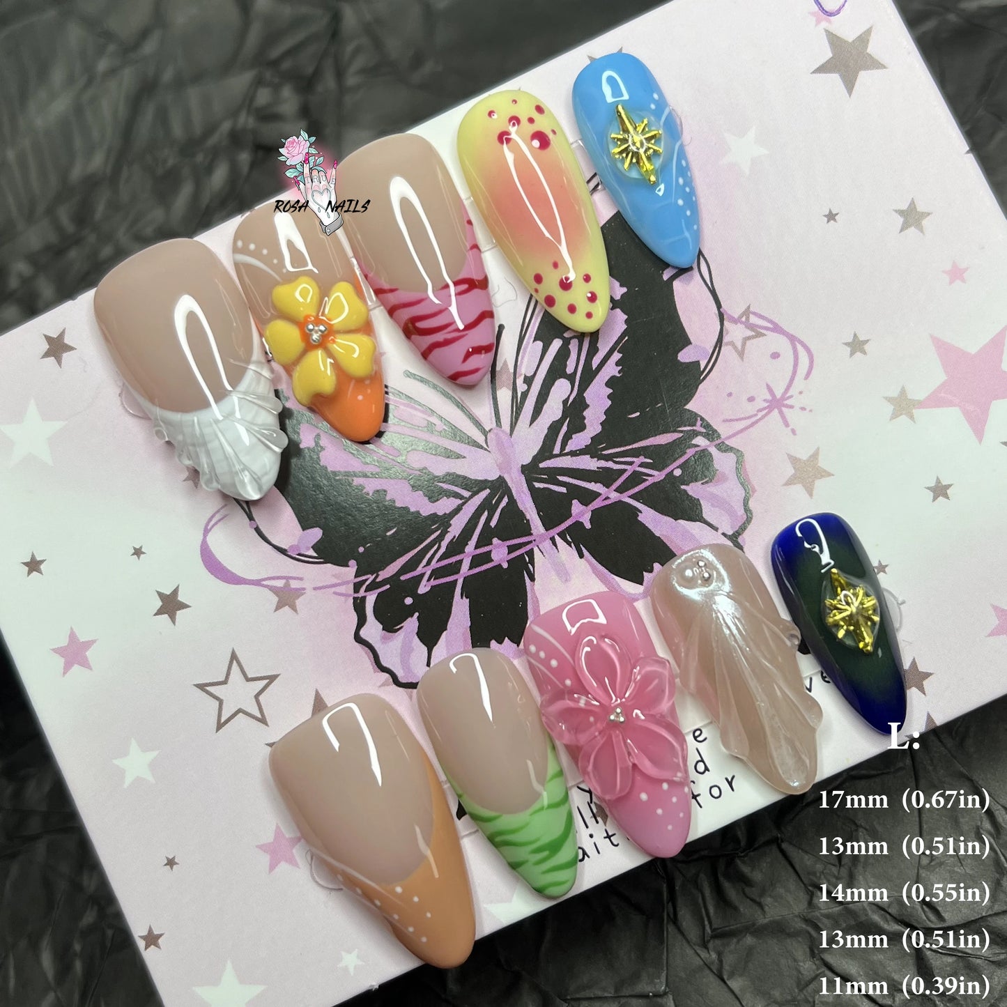 Strawberry Matcha Press-On Nails