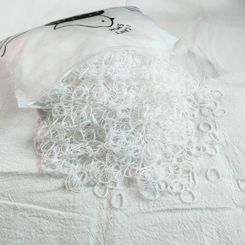 The Colorful Disposable Rubber Band Hair Ties – Bulk Packs for Kids & Styling