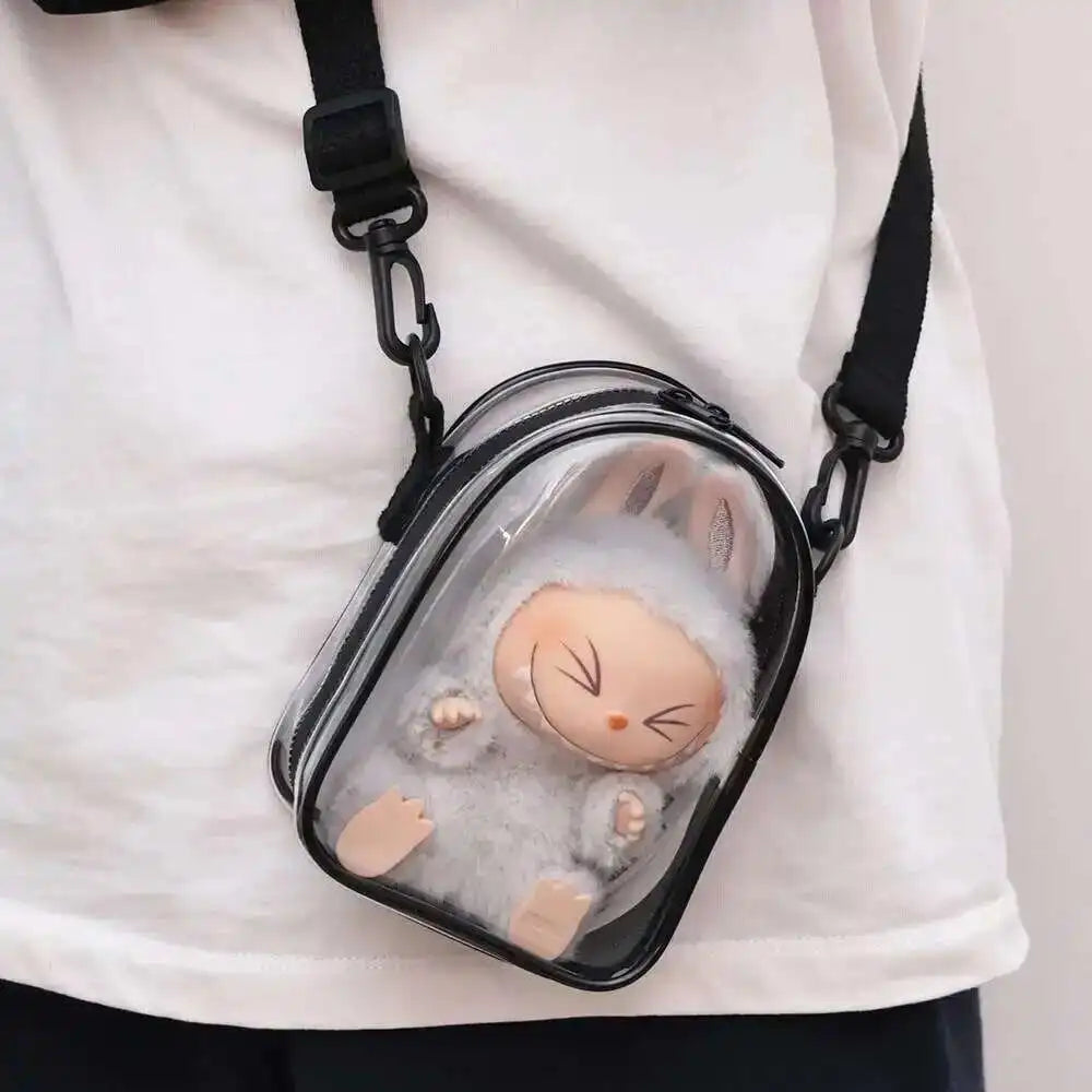 The Labubu Doll Protect Case – 15cm Sitting Cotton Shoulder Bag