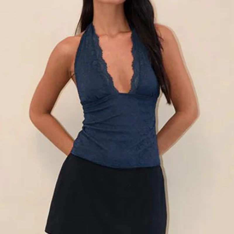 Vintage Lace Collection- Halter Vintage Flirt Top