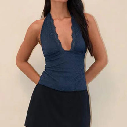Vintage Lace Collection- Halter Vintage Flirt Top