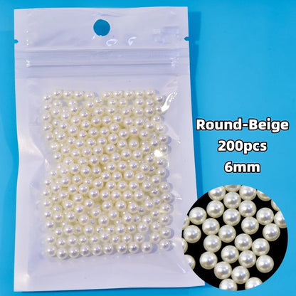 12-Grid Pearl Nail Rhinestones Kit