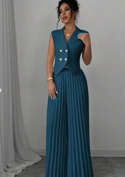 Classics Collection- Pleated Pant Set