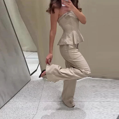 Classics Collection- Strapless Pants Set