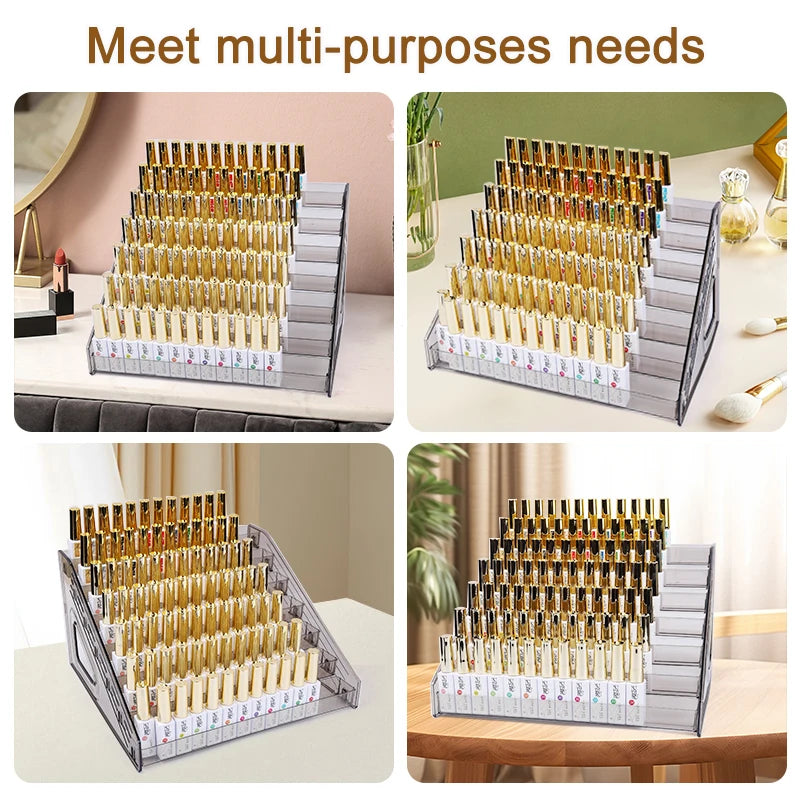 Clear Acrylic Nail Polish Display Rack