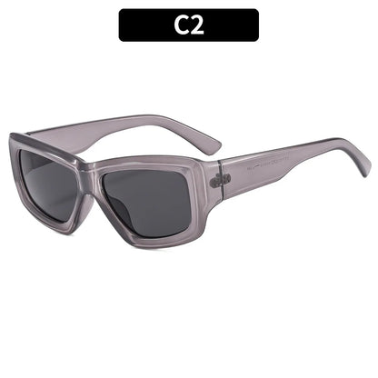 Y2K Grunge Collection- Rimless Wrap-Around Sunglasses