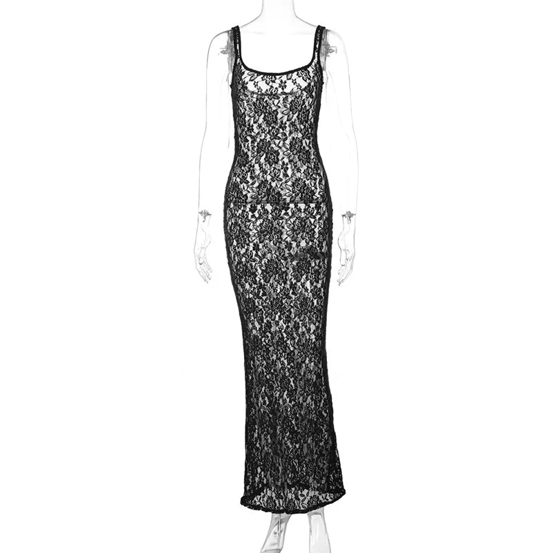 Vintage Lace Collection- BodyCon Maxi Dress