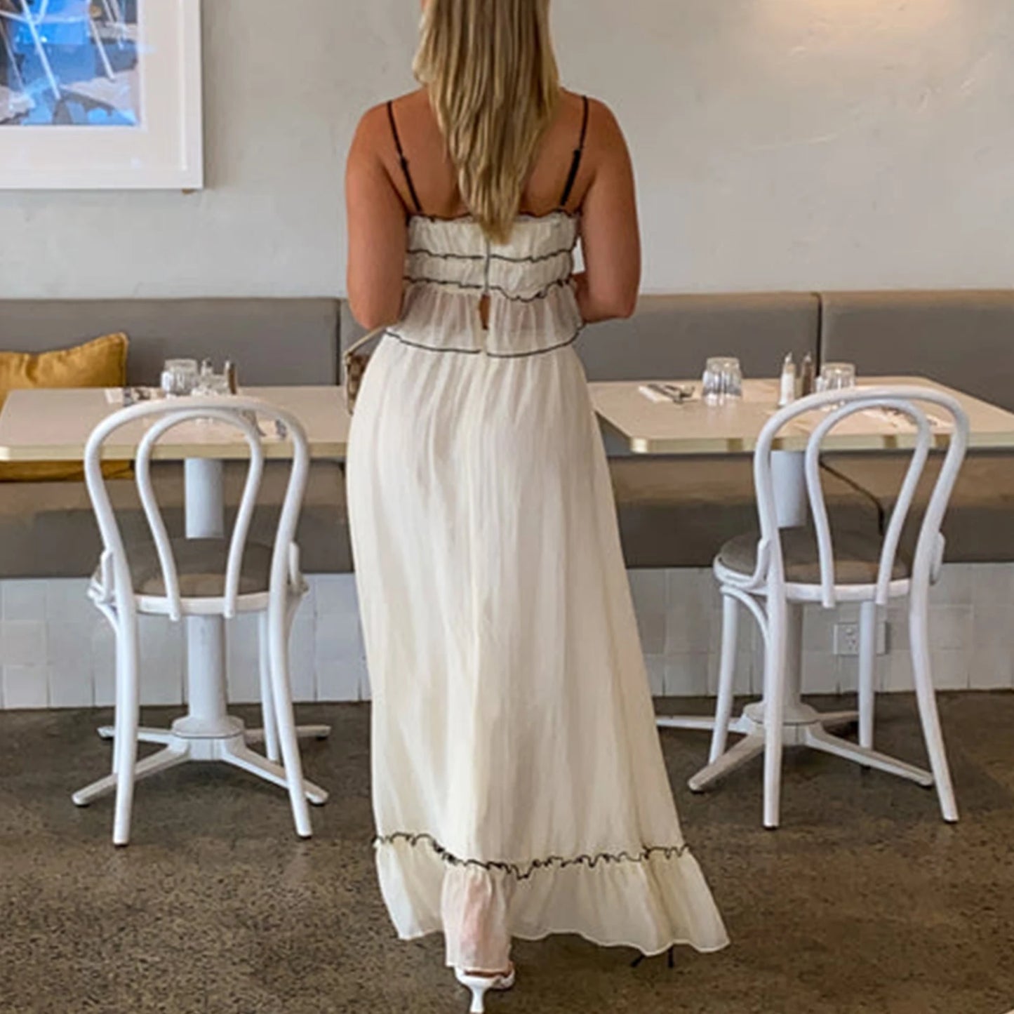 Boho Y2K Collection - Patchwork Tie Up Cami 2- Piece