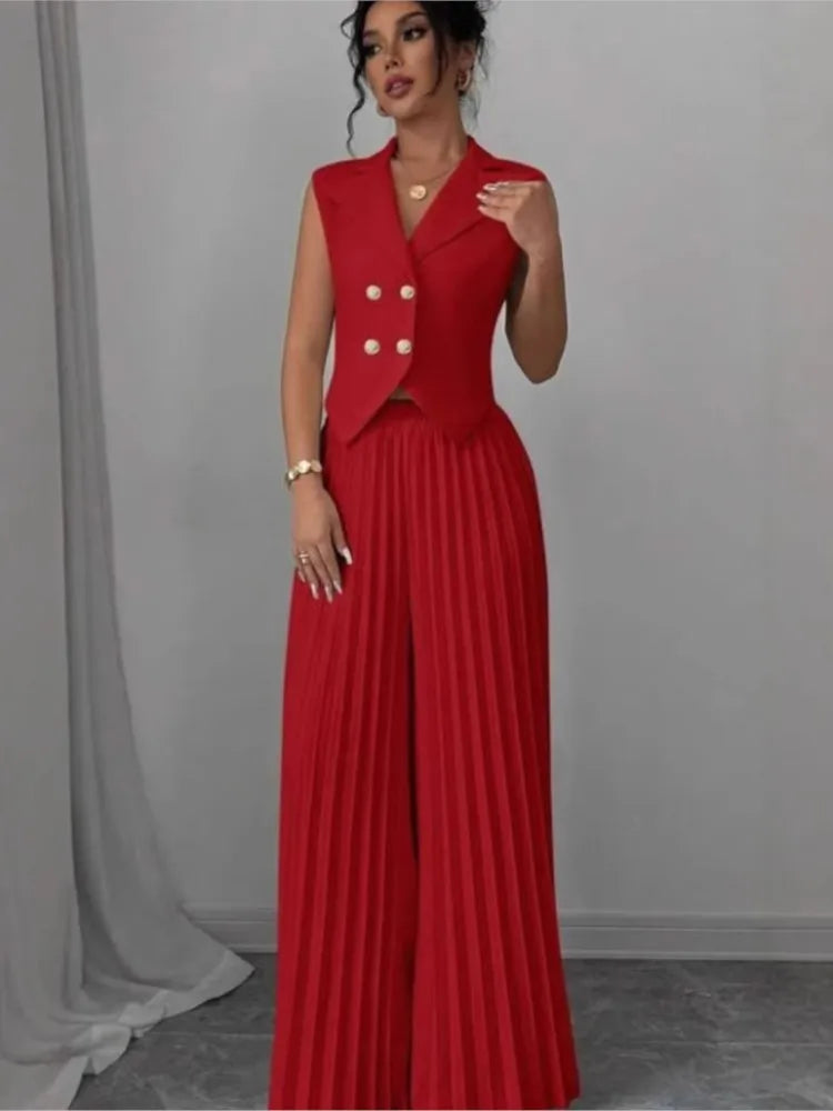 Classics Collection- Pleated Pant Set