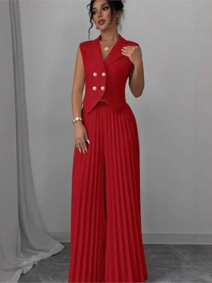 Classics Collection- Pleated Pant Set