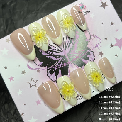 Strawberry Matcha Press-On Nails