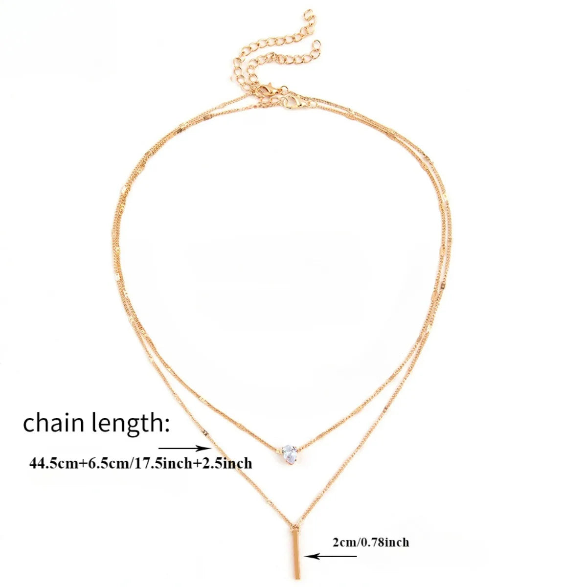 Multi-Layer Star & Heart Pendant Necklace