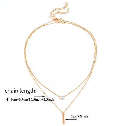 Multi-Layer Star & Heart Pendant Necklace