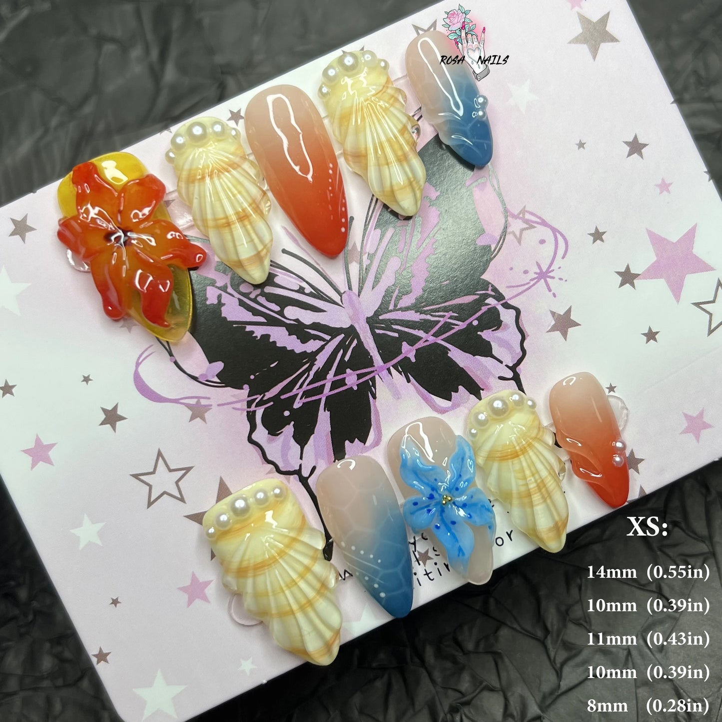 Strawberry Matcha Press-On Nails