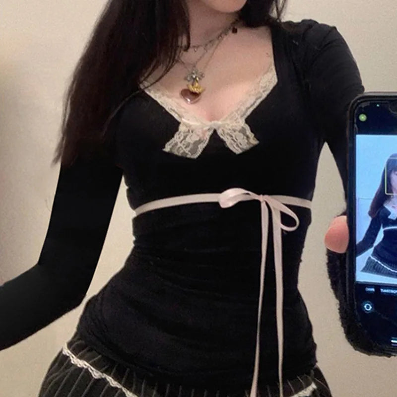 Vintage Lace Collection-Lace Ribbon Top