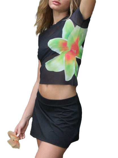 Boho Y2K Collection- Mesh Floral Set