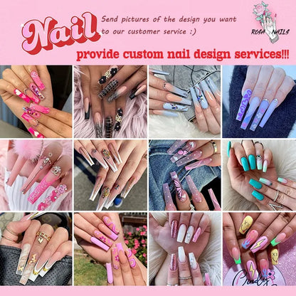 Strawberry Matcha Press-On Nails