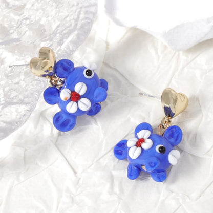 Goldfish Drop Earrings – Asymmetrical Resin Koi Design