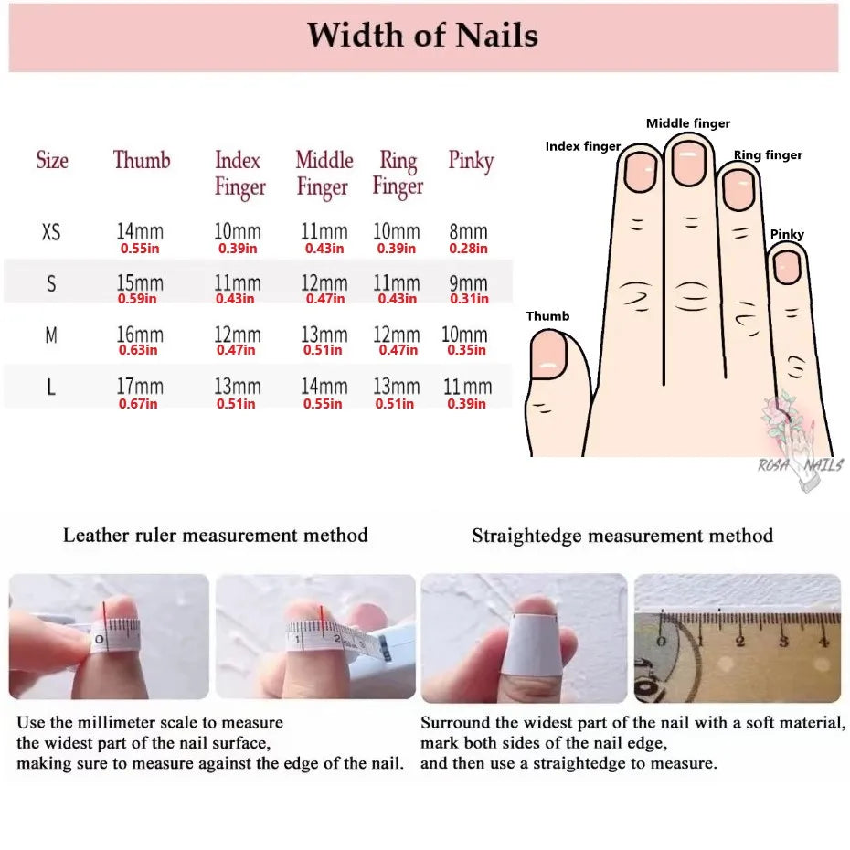 Strawberry Matcha Press-On Nails