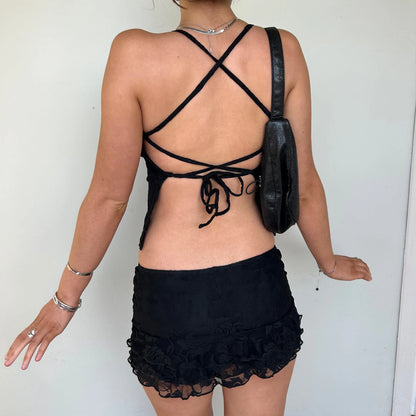 Vintage Lace Collection- Backless Lace Halter Set