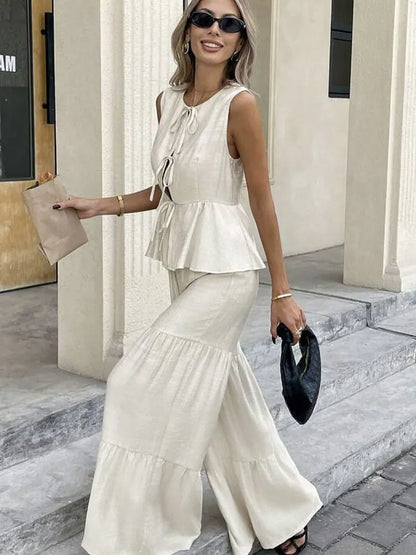 Classics Collection- Lace Up Tank Pants Set