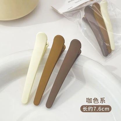 MOONBIFFY Non-Marking Hair Clips – Perfect for Side Bangs, Makeup, and Hair Care