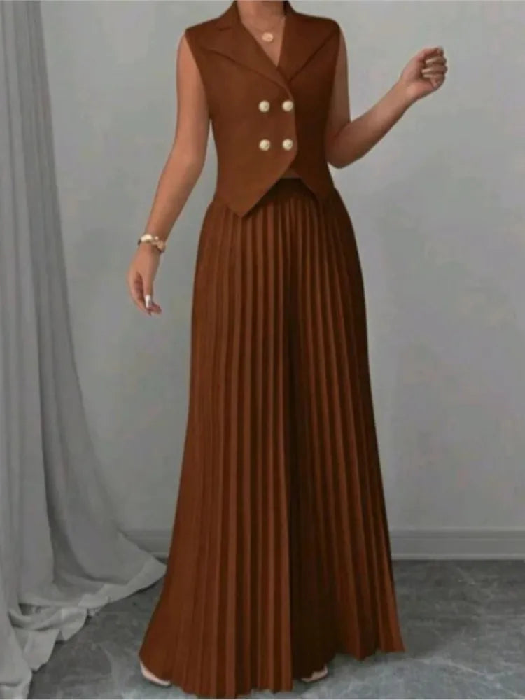 Classics Collection- Pleated Pant Set