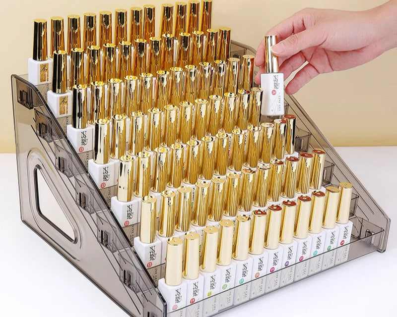 Clear Acrylic Nail Polish Display Rack