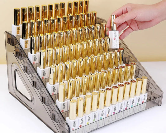 Clear Acrylic Nail Polish Display Rack