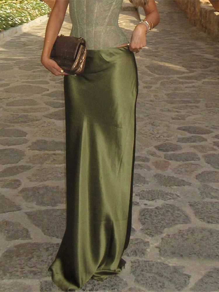 Classics Collection- Lace up Satin Set