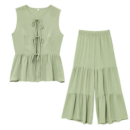 Classics Collection- Lace Up Tank Pants Set