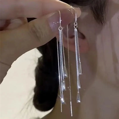 Angel Eye Tulip Petal Hoop Earrings – Gold & Rhinestone