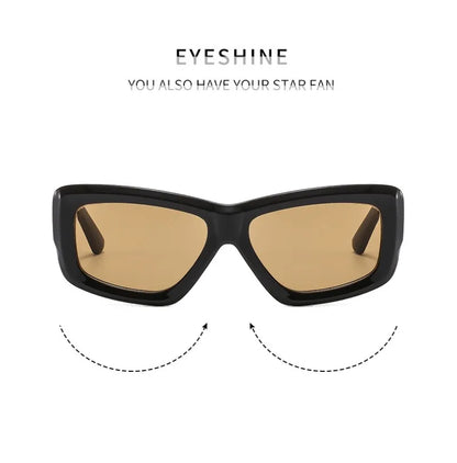 Y2K Grunge Collection- Rimless Wrap-Around Sunglasses