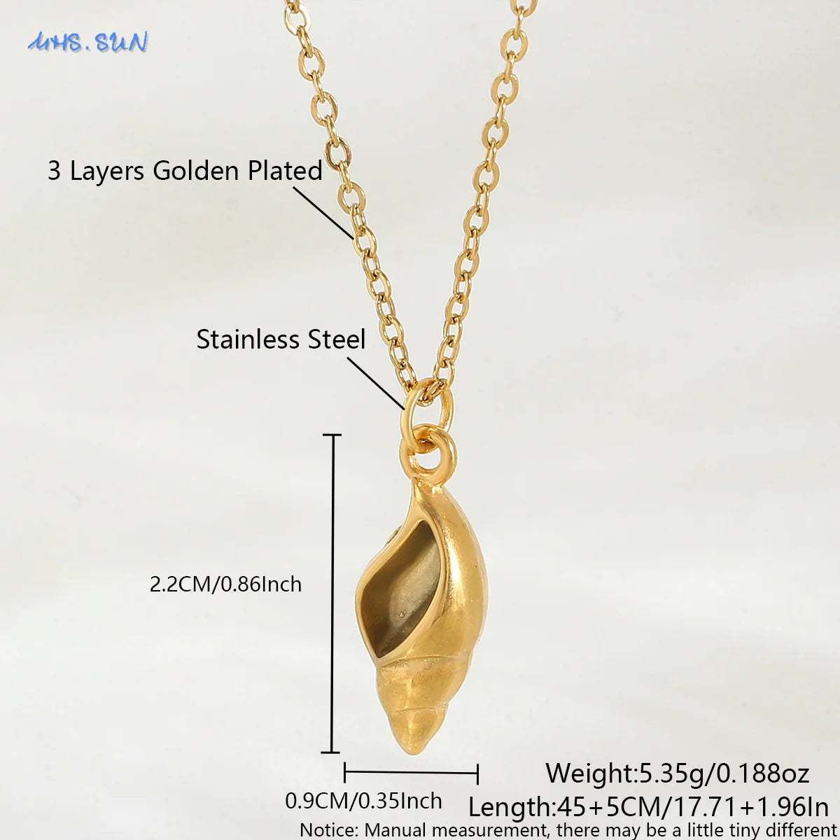 The Starfish & Shell Pendant Necklace – Trendy Stainless Steel Beach Jewelry