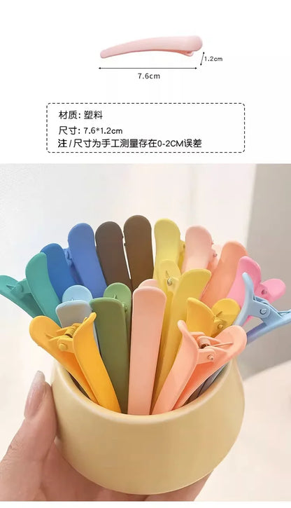 MOONBIFFY Non-Marking Hair Clips – Perfect for Side Bangs, Makeup, and Hair Care